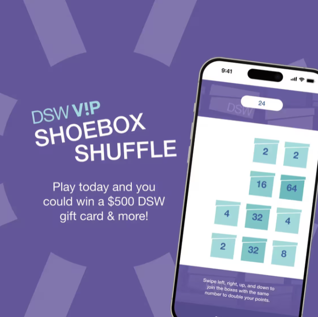 “Shoebox Shuffle” Instant Win Game at DSW (150,400+ Winners!)