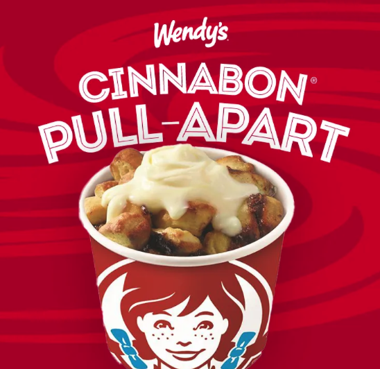 Wendy’s: Cinnabon Pull-Apart only $0.99 with purchase on October 4th!