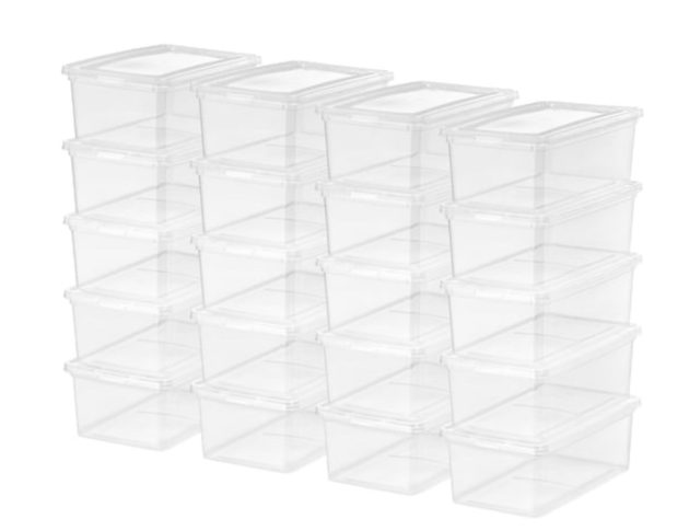 Inspired Essentials 5-Quart Plastic Storage Bins with Lids only $12.44!