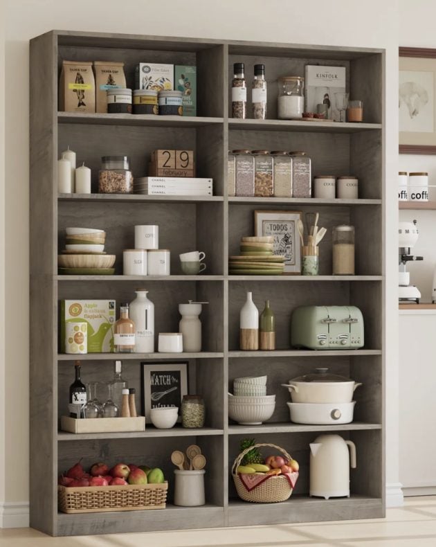 Wood Double 6-Tier Standard Bookcase only $155.99 shipped (Reg. $700!)