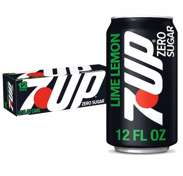 Zero Sugar 7-Up Soda, 12 Oz., Pack of 12